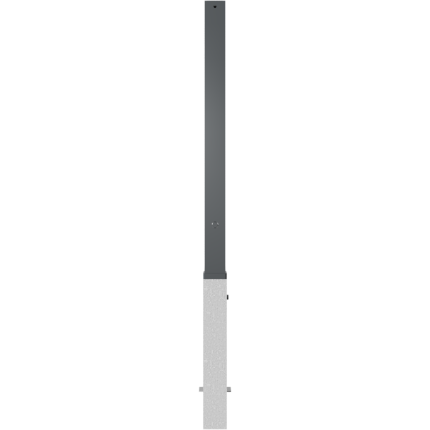 Ornamental bollard | steel tube 70 x 70 mm | series 4071B | removable, with triangular locking mechanismacc. with DIN 3223, self-engaging lockwith hot-dip galvanized ground socket part-no. 470.10approx. 500 mm below ground